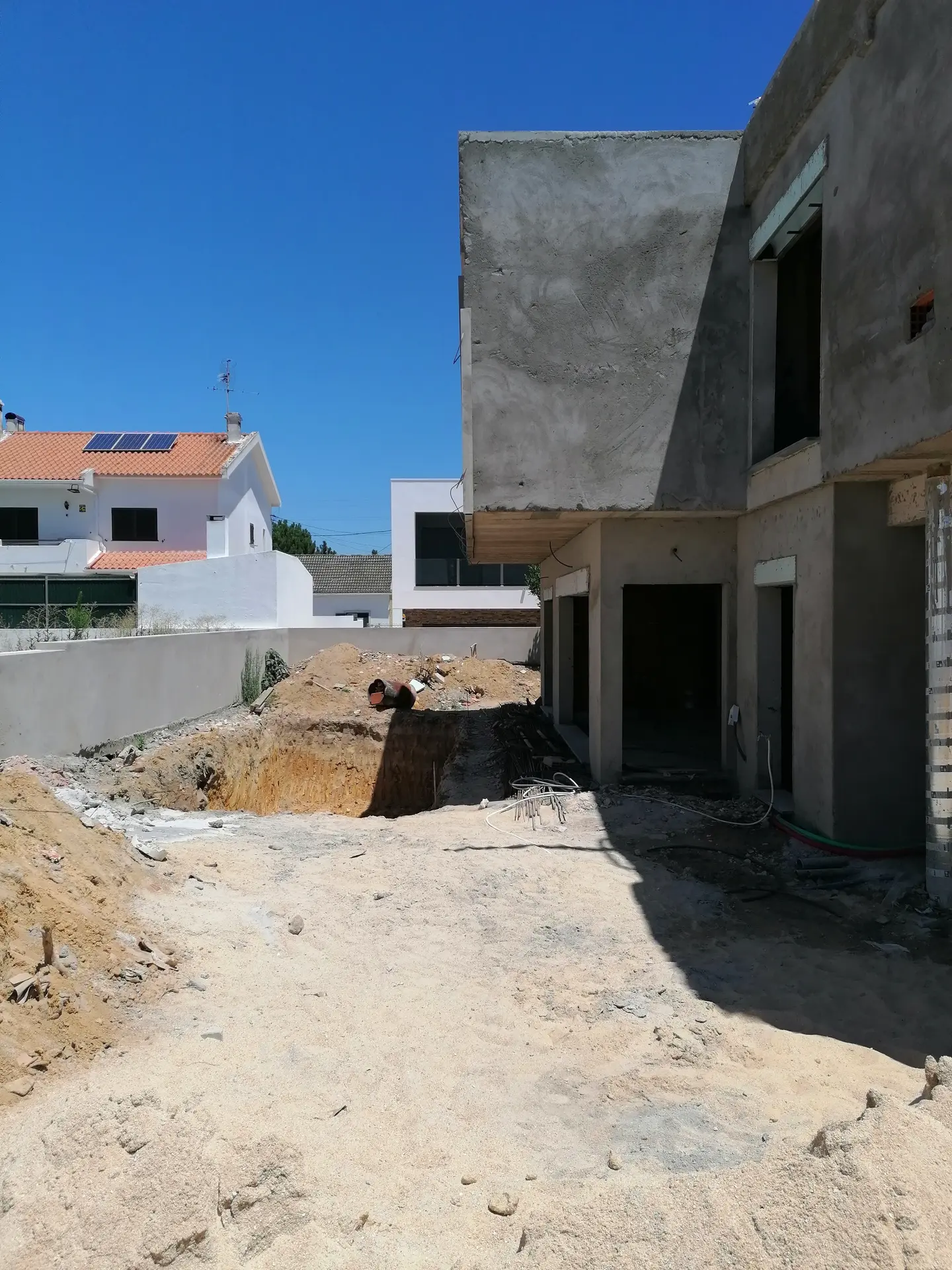 Moradia Pinhal dos Frades — Processo de obra