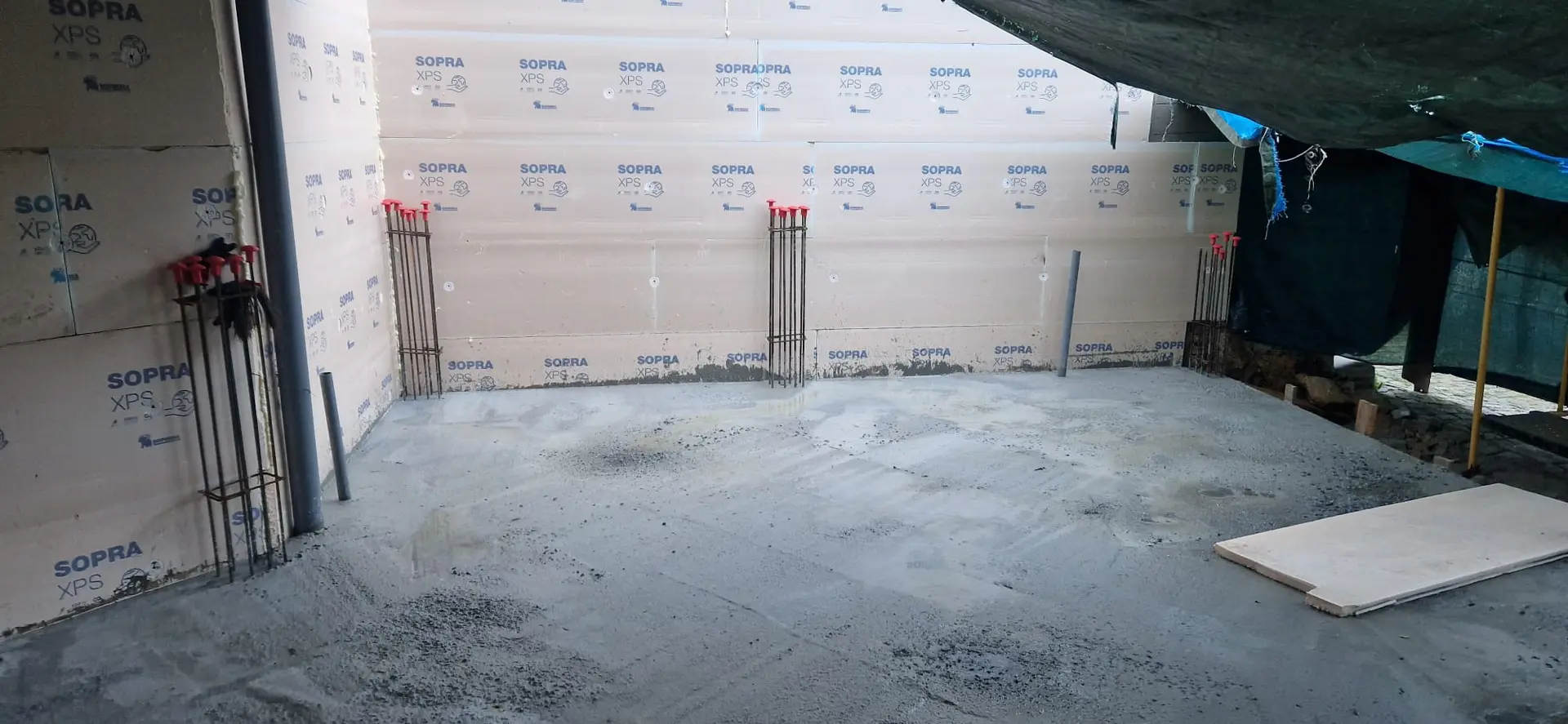 Reconstrução de Moradia no Rossão — Fundações